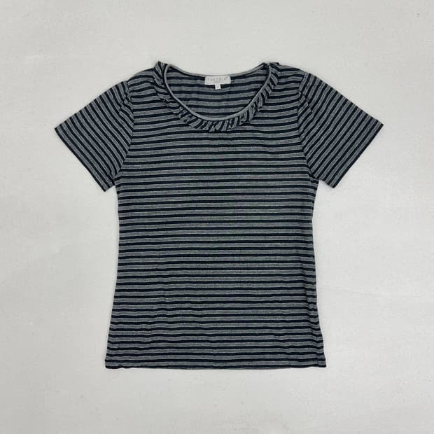 THEORIA 스트라이프 반팔티