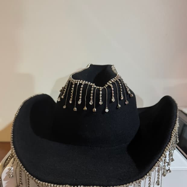 ROTATE  라인스톤 카우보이햇 