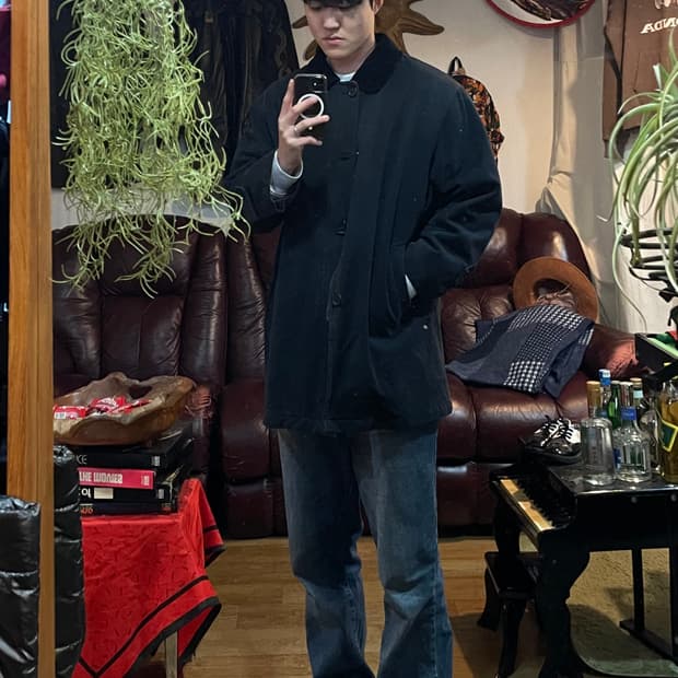 vtg 트윌코튼 미들 코트