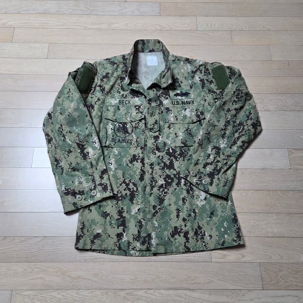 미국해군 AOR2 전투복상의.S.L.풀패치
