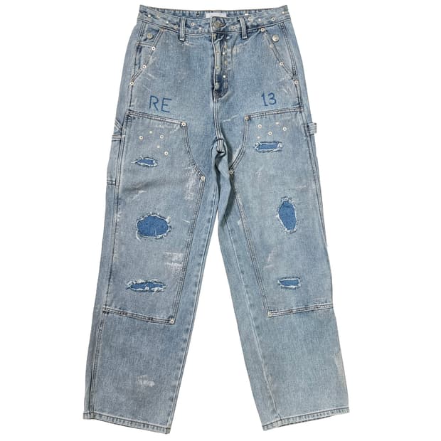 RESURRECITON 13 레저렉션13 더블니 데님팬츠 (M)