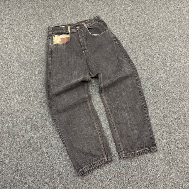 OS) EVOLUTION IN DESIGN 빈티지 카모포켓 힙합팬츠