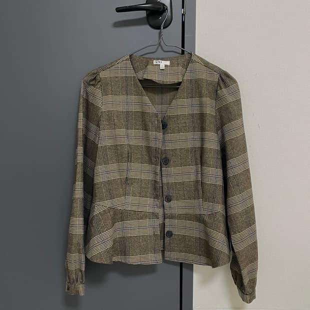 새상품) 스파오 spao 체크 블레이저 자켓 S 브라운