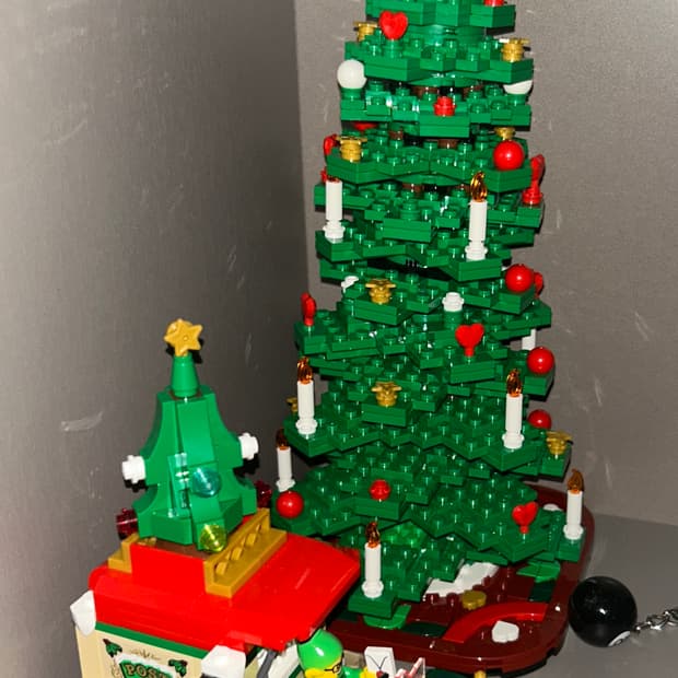 레고 크리스마스 트리 엘프 차