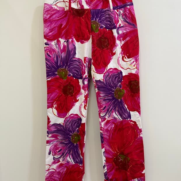 돌체앤가바나 플라워 팬츠 정품