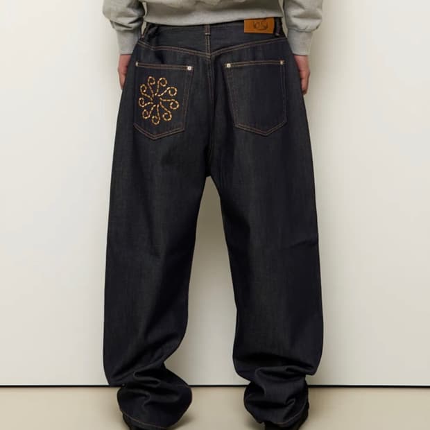 9999아카이브 Linking Wide Denim Pants
