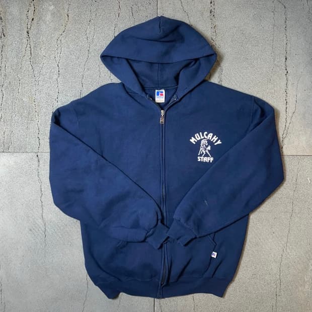 러셀 90s 네이비 후드집업