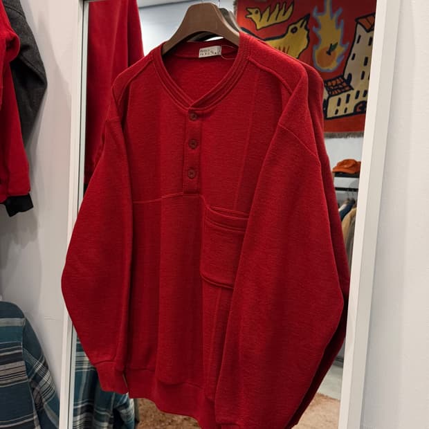 Anold Palmer 빈티지 헨리넥 울 니트