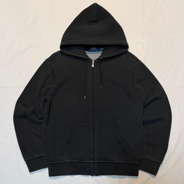 폴로 랄프로렌 큐알탭 신형 후드집업 딥 그레이