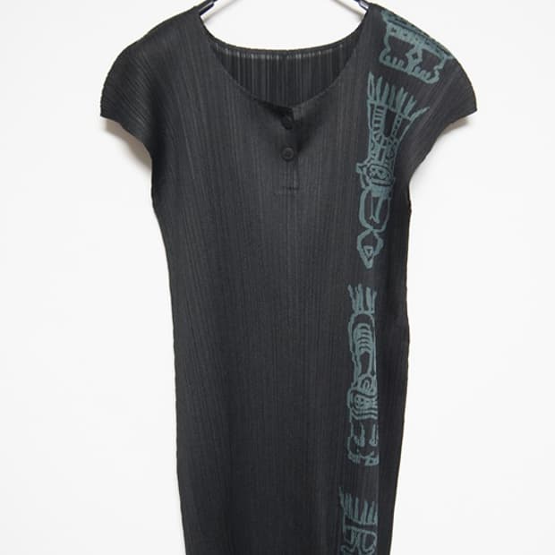 PLEATS PLEASE 정품 롱탑 레이어드 원피스