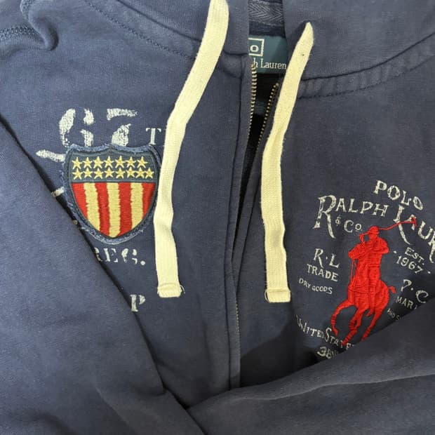 폴로 빅포니 후드집업 M