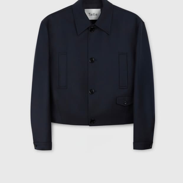 타일레 울 개버딘 블루종