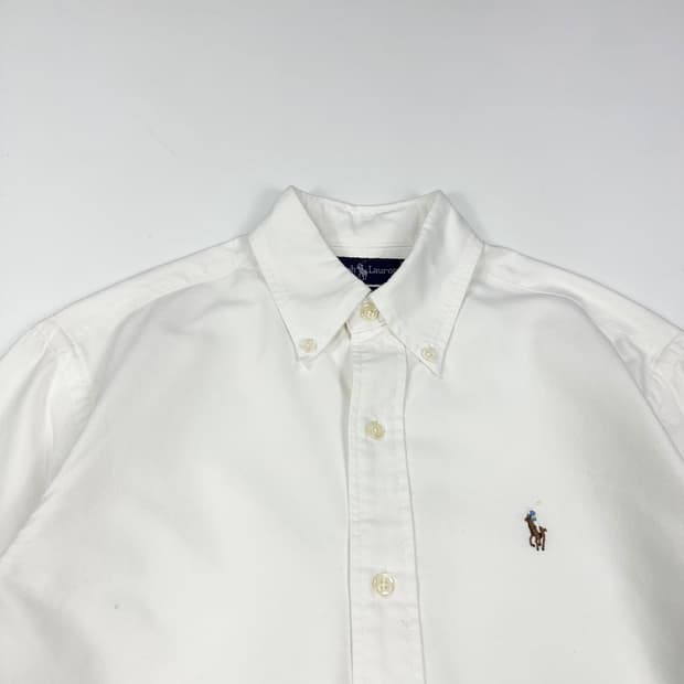 폴로 랄프로렌 포니 클래식 화이트 셔츠 (M)