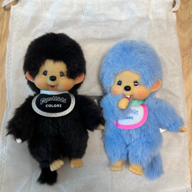 몬치치 컬러스 키링 키체인 블랙 , 블루