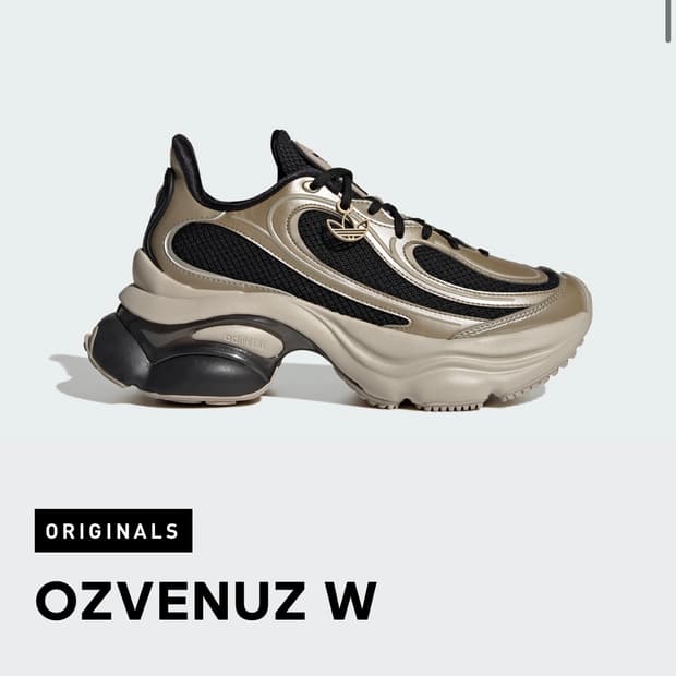 아디다스 오즈베누즈 우먼즈 러닝화 메탈릭 골드 블랙