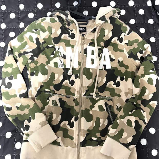 NBA 카모 밀리터리 후드집업 y2k