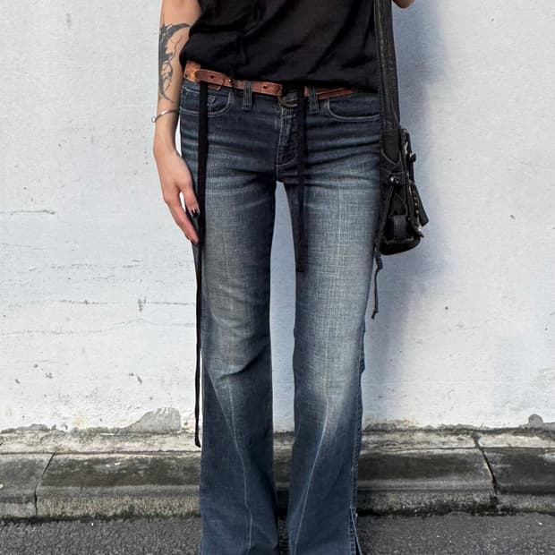 marithe francois girbaud flare jeans