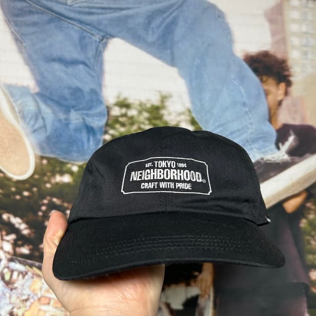 네이버후드 대드캡 검정