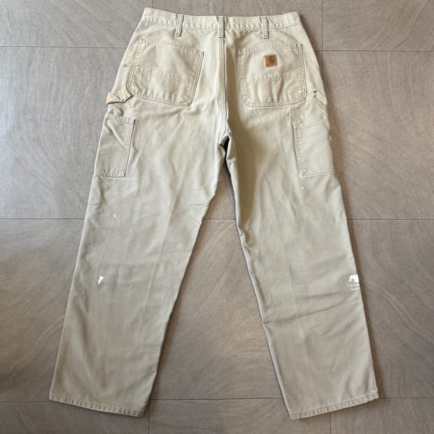 칼하트 오리지널 라이트 그레이 싱글니 카펜터 팬츠