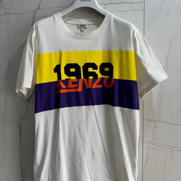 KENZO 1969 로고 그래픽 반팔 티셔츠 