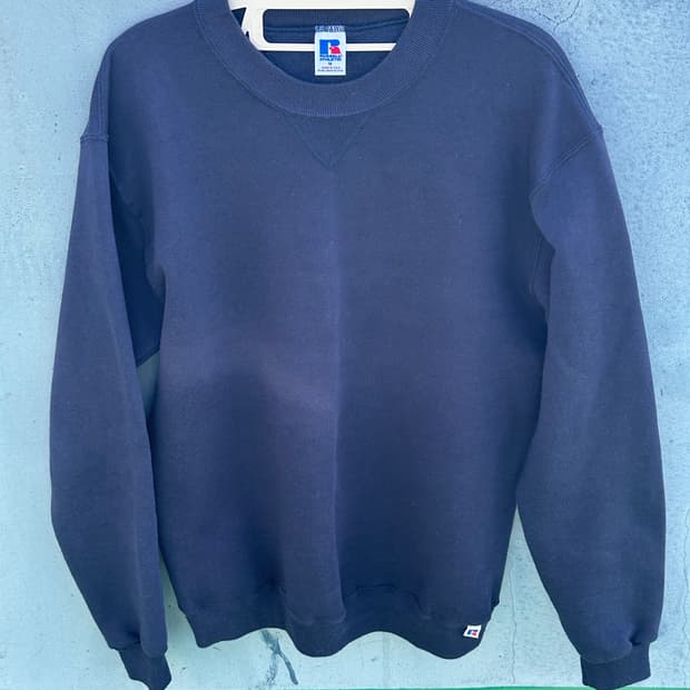 80s russell 러셀 스웻셔츠 네이비 