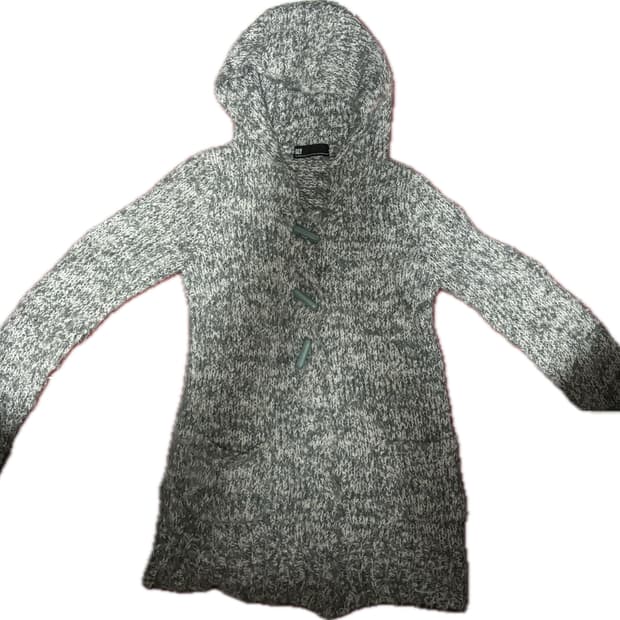 슬라이 니트 후드티