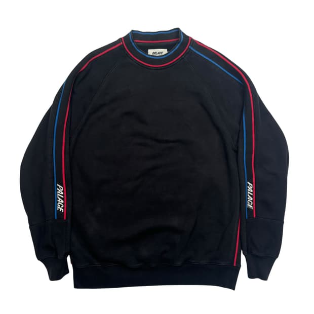 19ss 팔라스 사이드 라인 넥 로고 스웻셔츠 L