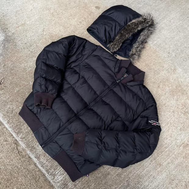 폴로 진스 컴퍼니 빈티지 다운 보머 자켓