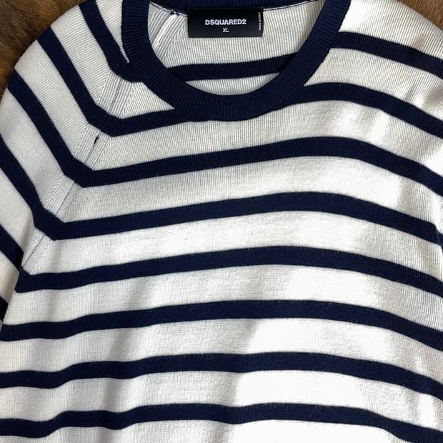 디스퀘어드2 스트라이프 니트