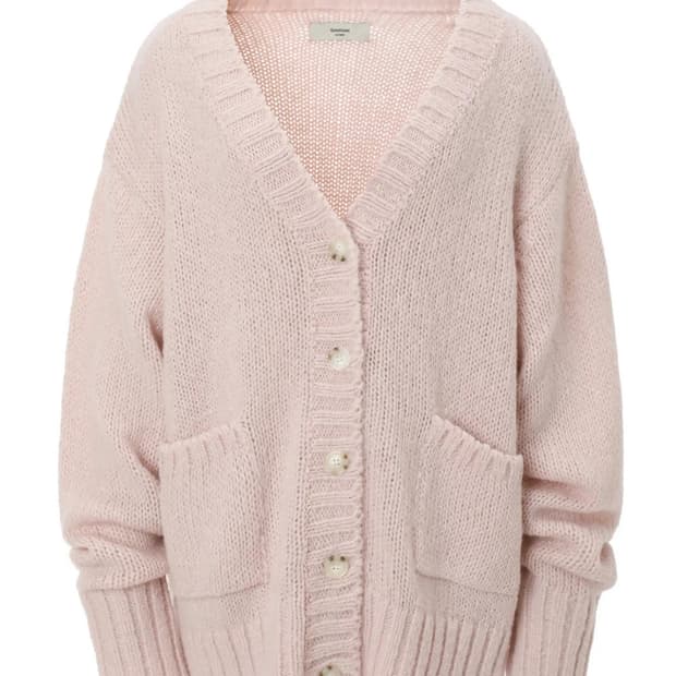 쓰리타임즈 루즈 피넛 가디건 loose peanut cardigan 