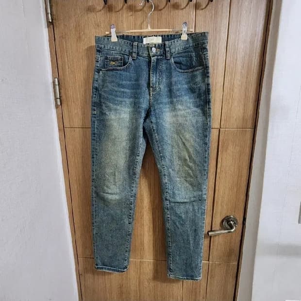 (31)PLAC 플랙 워싱 슬림 스트레이트 데님 팬츠