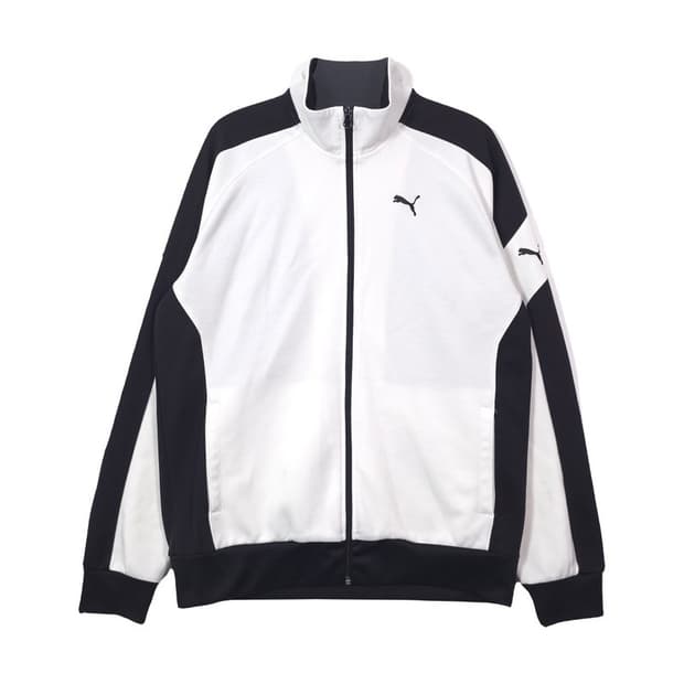 푸마 화이트 블랙 배색 오버핏 져지 XXL