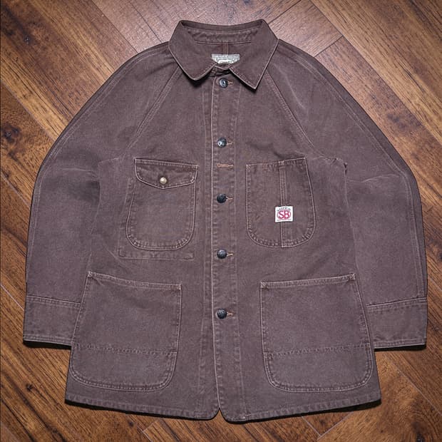 Pherrow's 빈티지 캔버스 커버올 초어자켓