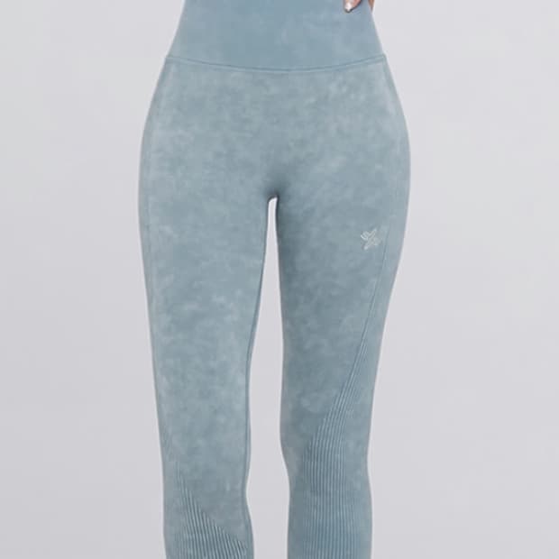 [[여성 S, A급] 젝시믹스 심리스 워싱 라이트데님 레깅스p116