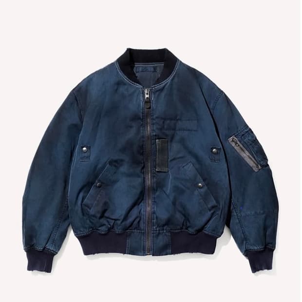 [4] 아프레쎄 빈티지 실크 플라이트 네이비