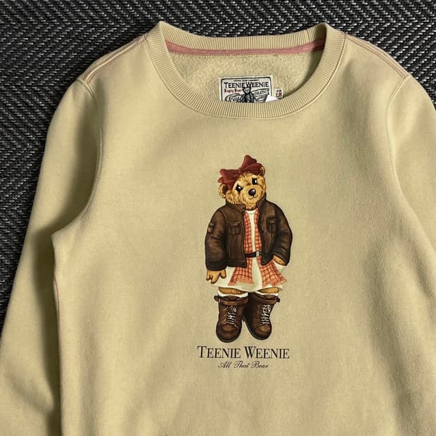 티니위니 테디 베어 빅로고 맨투맨y 2854