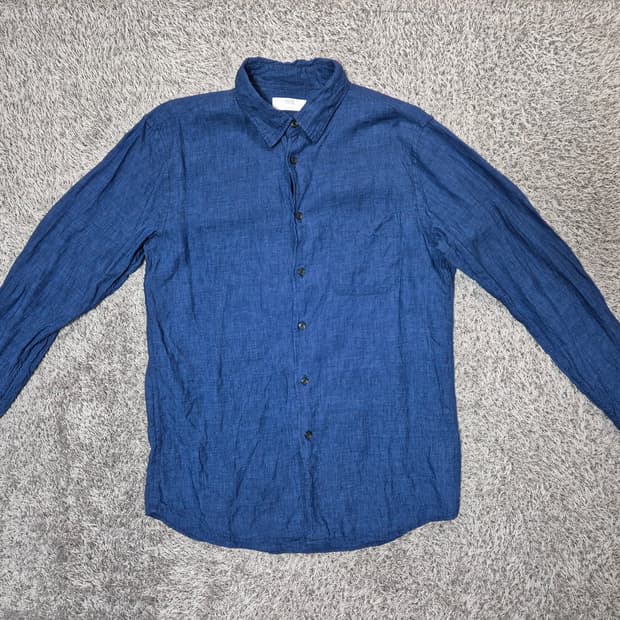 유니클로 남성 린넨 셔츠 L