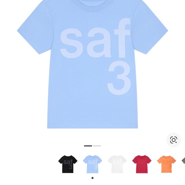 사파리스팟 우먼 1/2 베이직 사파리 티셔츠 스카이 1