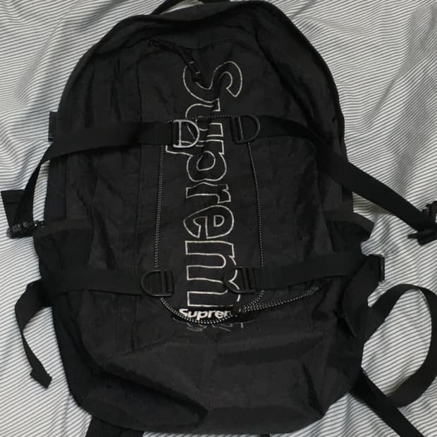 슈프림 18 fw 백팩 블랙