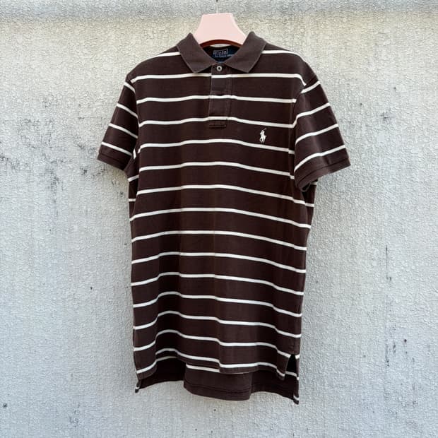 폴로 랄프로렌 스프라이트 초코브라운 PK카라 반팔 티셔츠