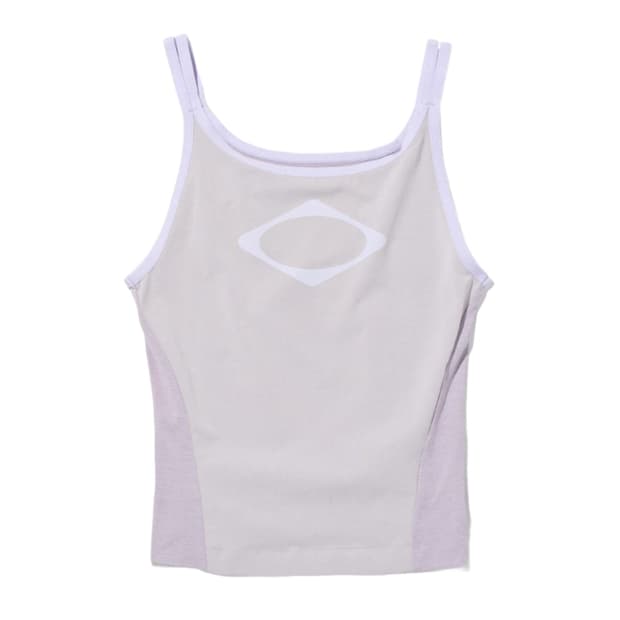 미스치프 롬버스 컬러 블록 슬리브리스 라이트 그레이 (새상품)