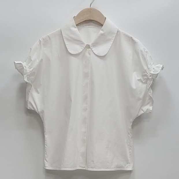 COS 21SS 코스 퍼프 슬리브 블라우스 셔츠 / 여 EUR34 화이트