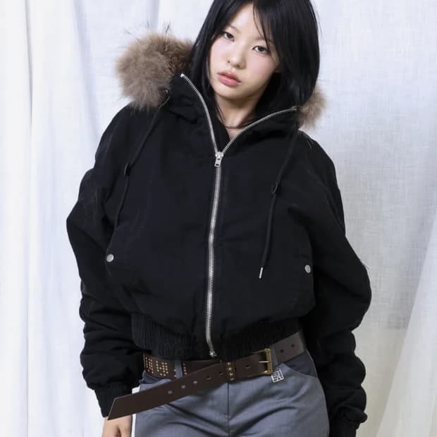 글랙 러스티 N2B 숏 파카 (BLACK)