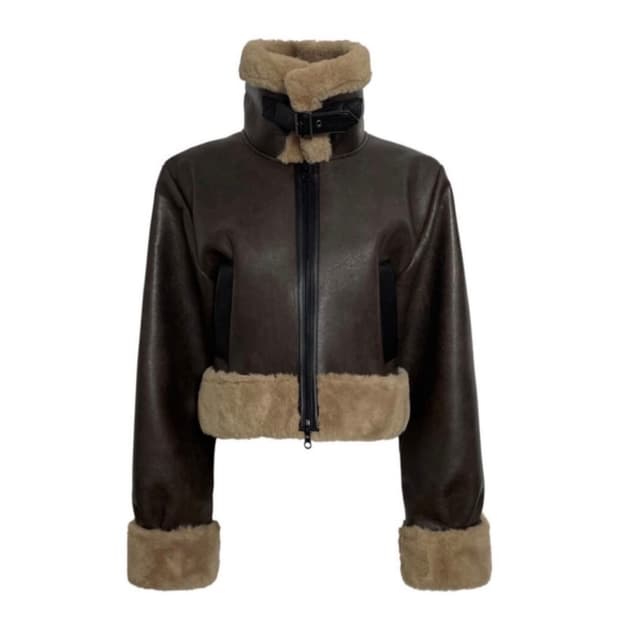 (오늘만)보헤미안서울 보헴서 22fw 하이넥 무스탕 브라운