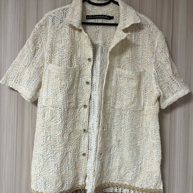 앤더슨벨 플라워 자카드 셔츠 ANDERSSON BELL