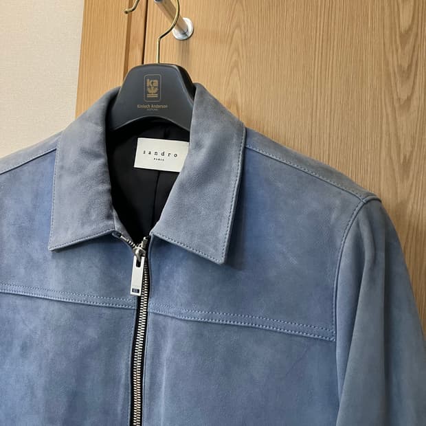 산드로옴므 스웨이드 가죽자켓