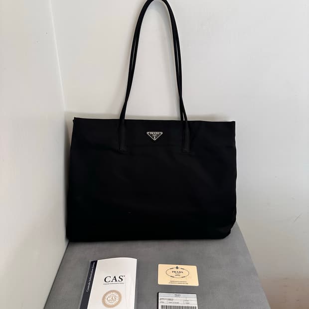 [PRADA] 프라다 나일론 포코노 토트백 숄더백