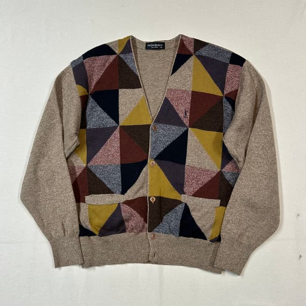 L) YSL 입생로랑 울 가디건 자켓