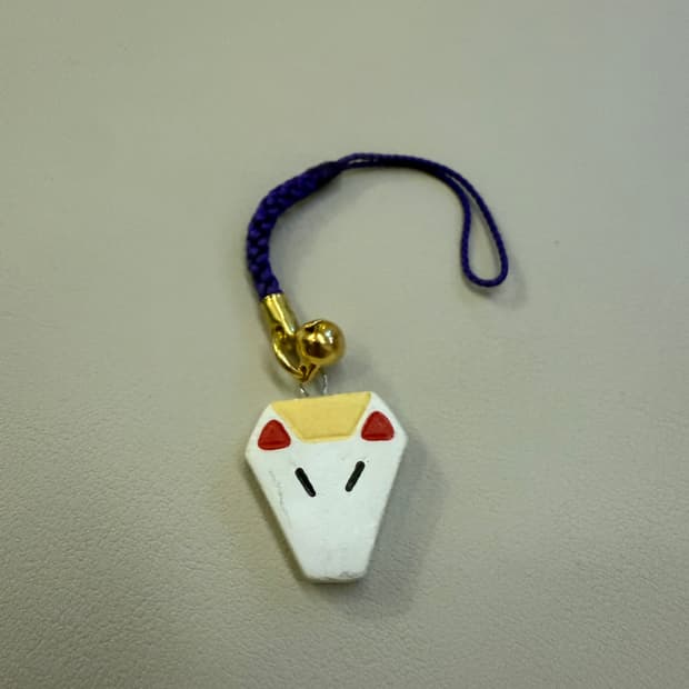 [새상품] 일본 교토 후시미 이나리 신사 여우 오마모리 키링 -부적 행운