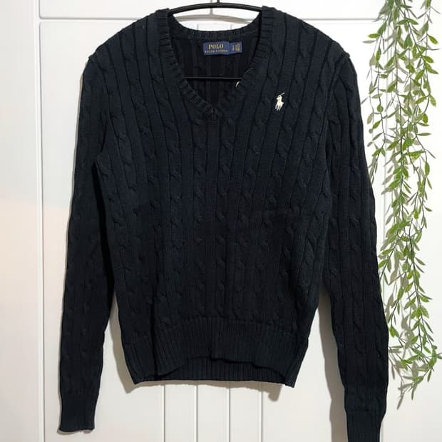 폴로랄프로렌 슬림핏 케이블 니트